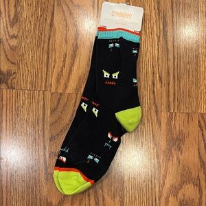 Gymboree Black and Lime Green Monster Socks Kids